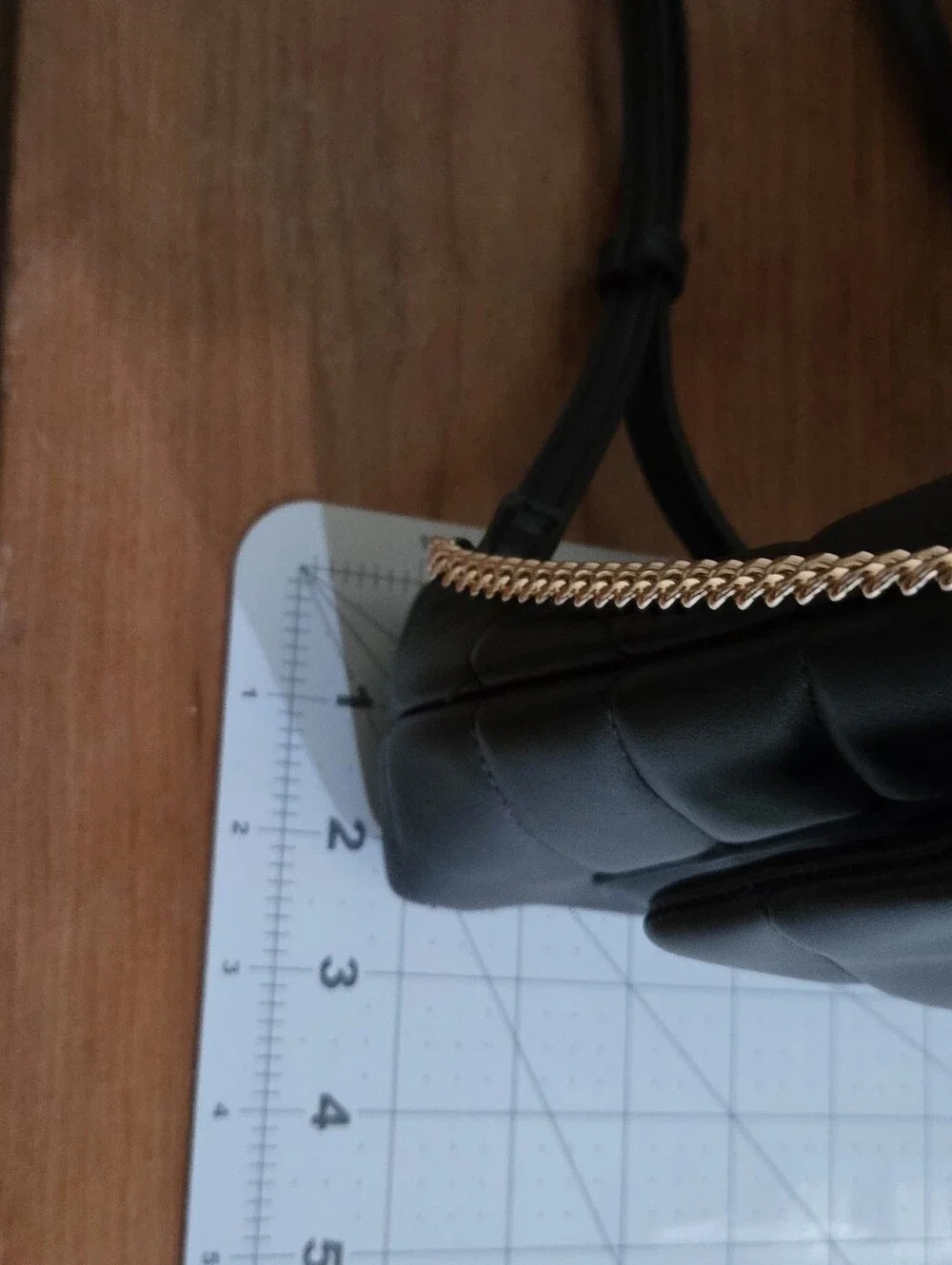 A New Day Black Quilted Chain-Accent Shoulder Bag